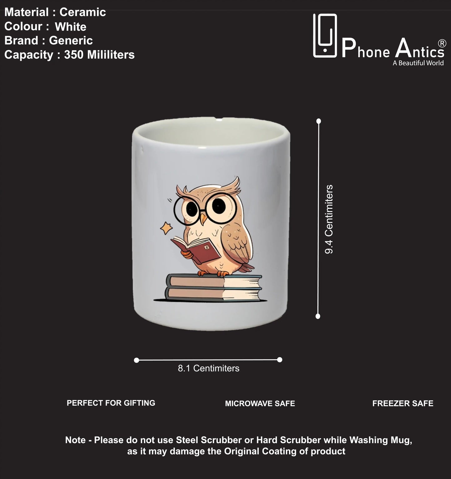 Book Owl - Mug Infographic