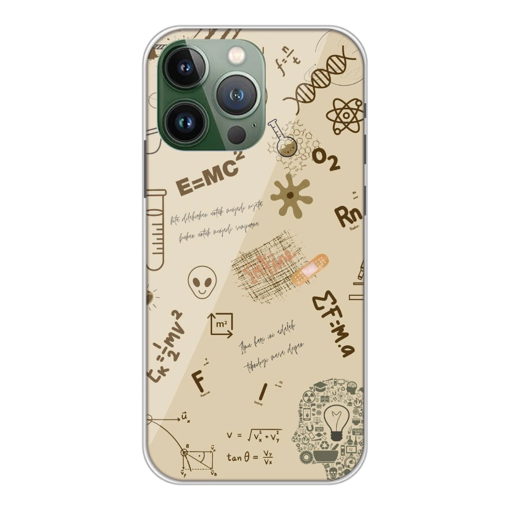 Physics Collage - Printed Silicone Case For Apple iPhone 13 Pro