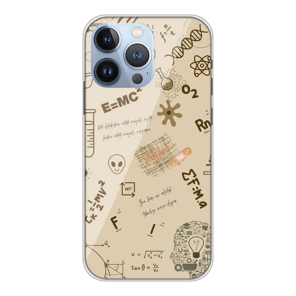 Physics Collage - Printed Silicone Case For Apple iPhone 13 Pro Max
