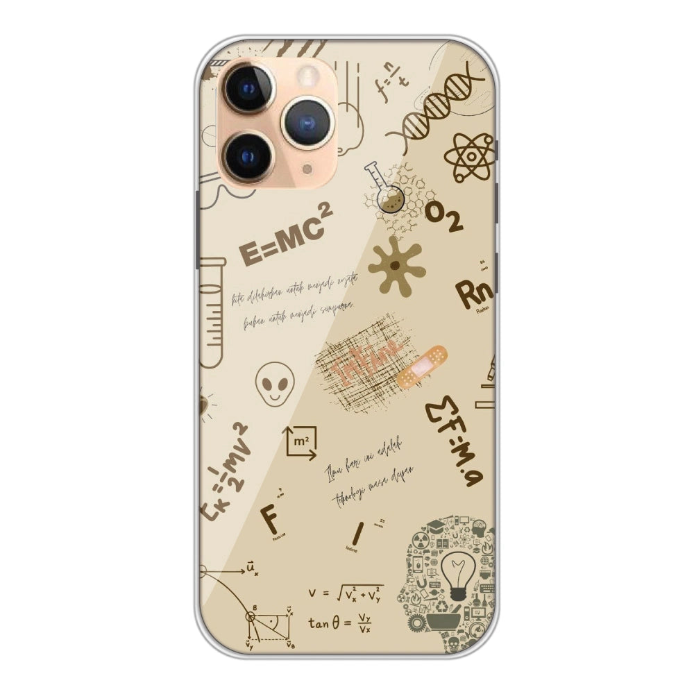 Physics Collage - Printed Silicone Case For Apple iPhone 11 Pro Max