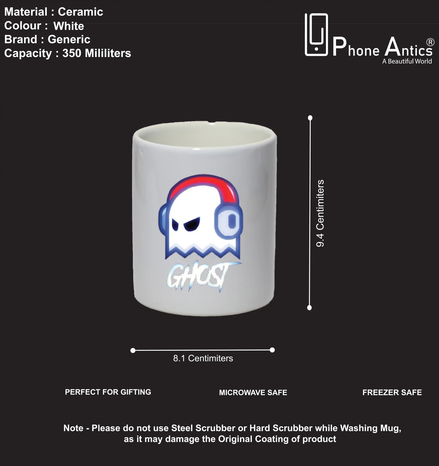 Ghost Gamer - Mug Infographic
