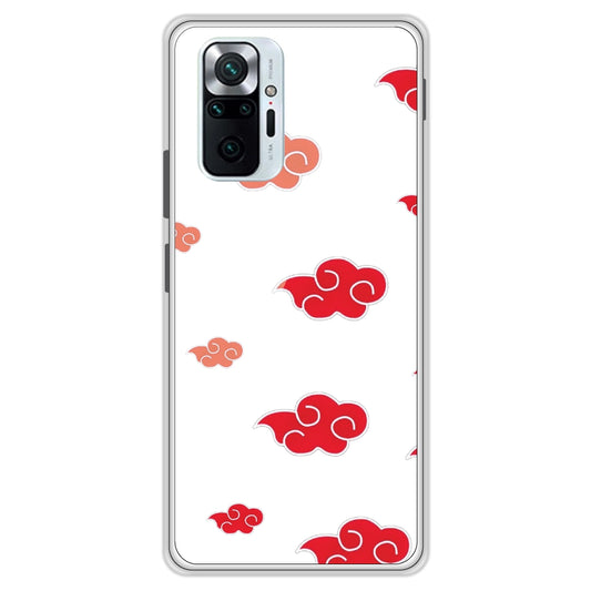Red Clouds - Clear Printed Case For Redmi Models