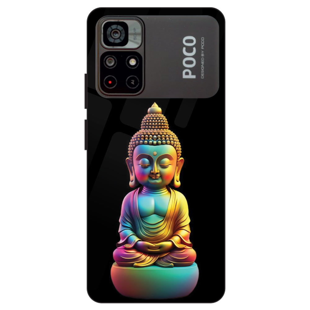 Gautam Buddha - Glass Cases For Poco Models