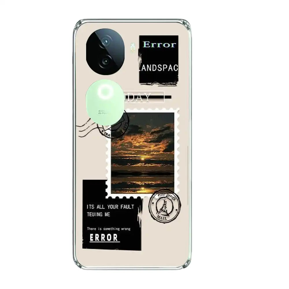 Post Card - Printed Silicone Case For IQOO Infographic