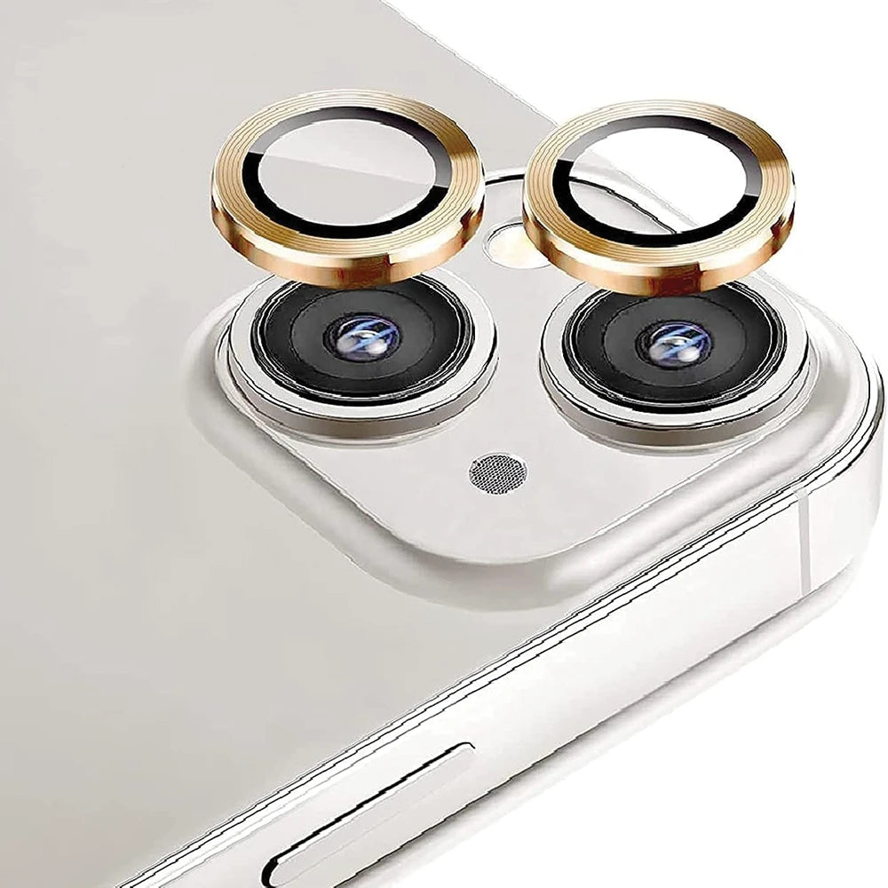 Metallic Camera Lens Protector- Gold iPhone 13