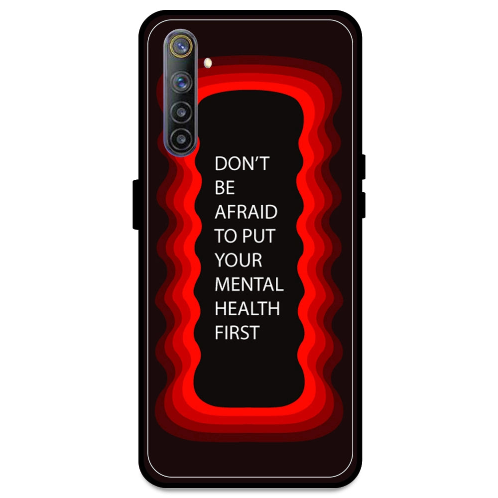 'Don't be Afraid To Put Your Mental Health First' - Red Armor Case For Realme Models Realme 6