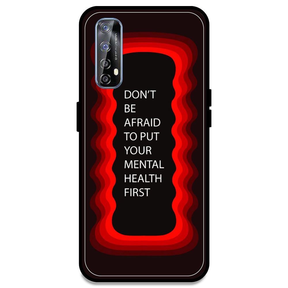 'Don't be Afraid To Put Your Mental Health First' - Red Armor Case For Realme Models Realme 7