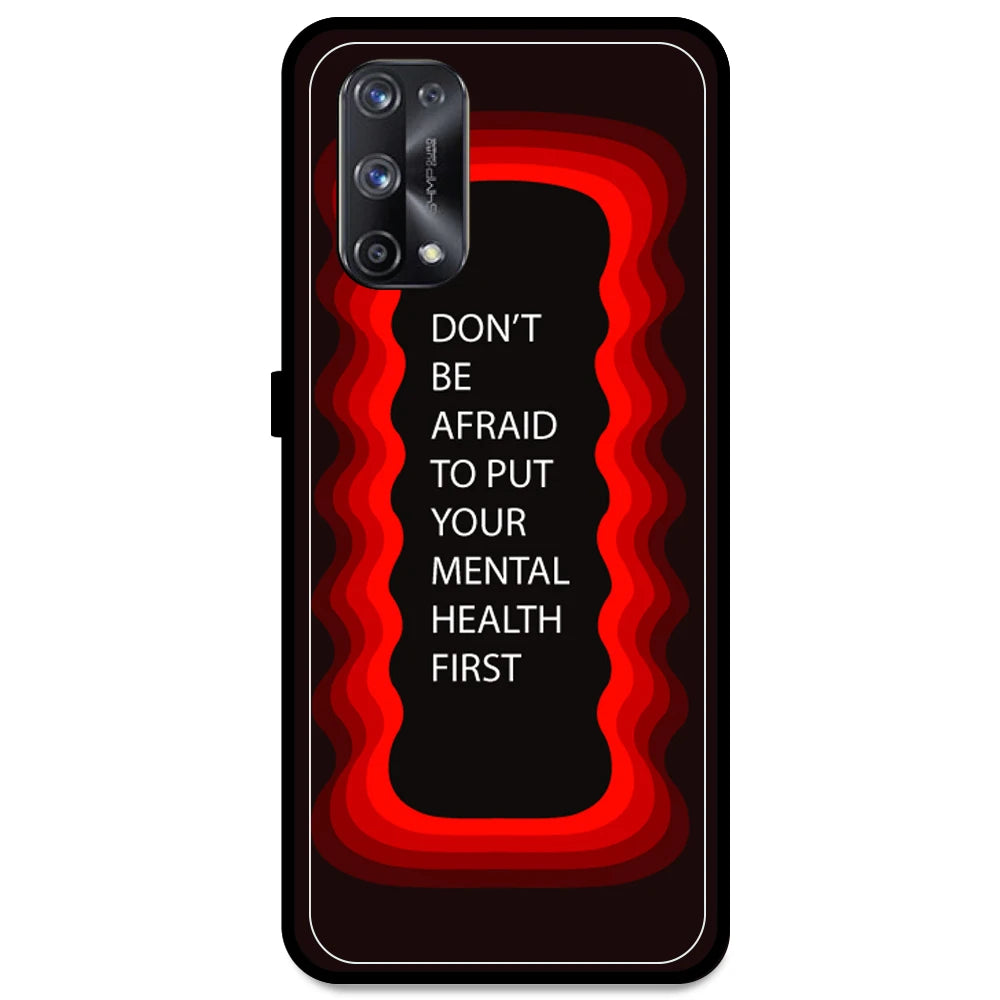 'Don't be Afraid To Put Your Mental Health First' - Red Armor Case For Realme Models Realme X7 Pro