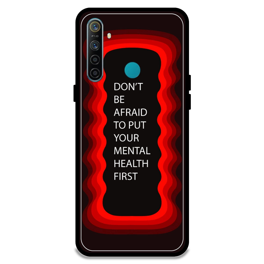 'Don't be Afraid To Put Your Mental Health First' - Red Armor Case For Realme Models Realme 5i
