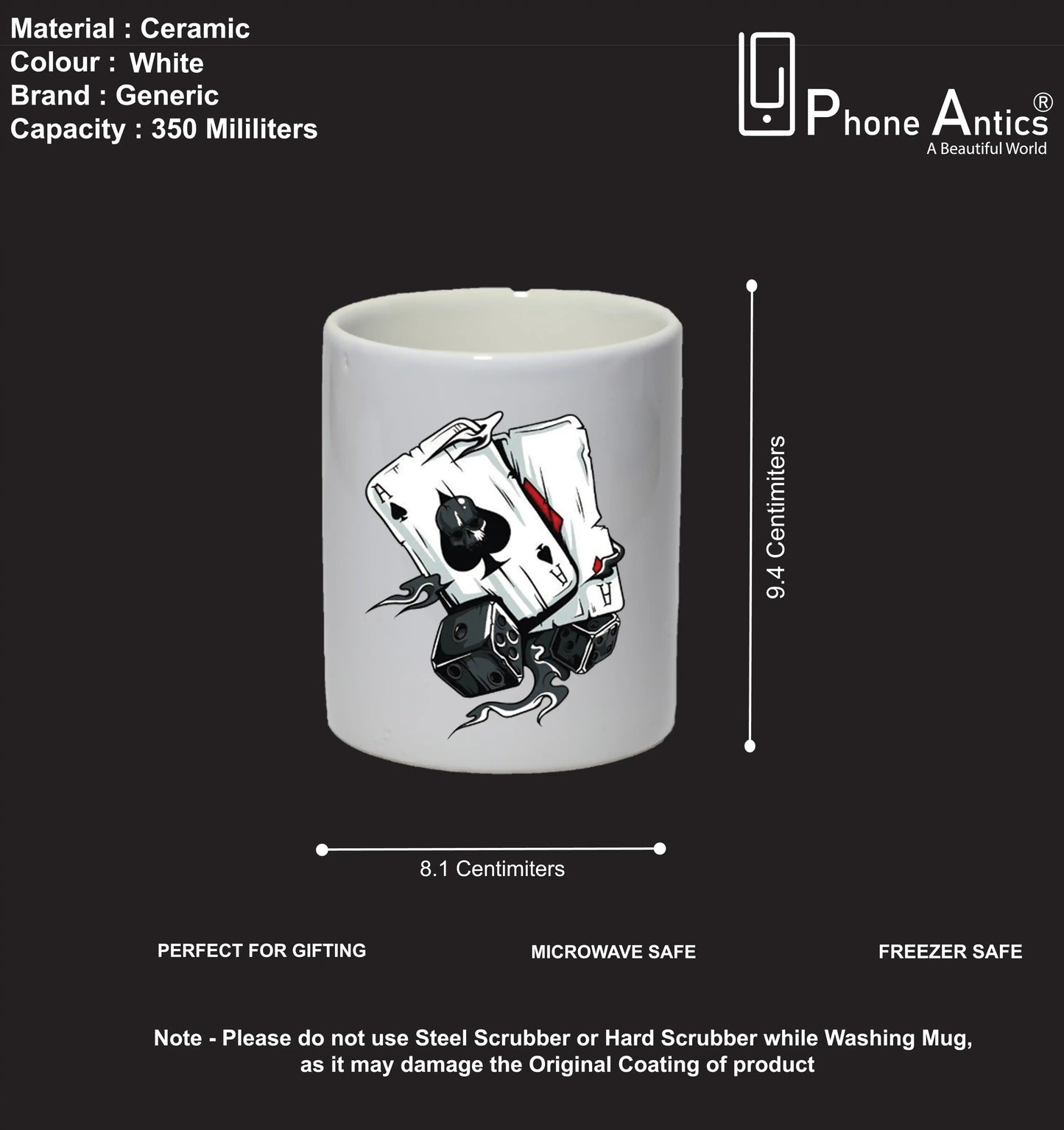 Aces & Dice - Mug Infographic