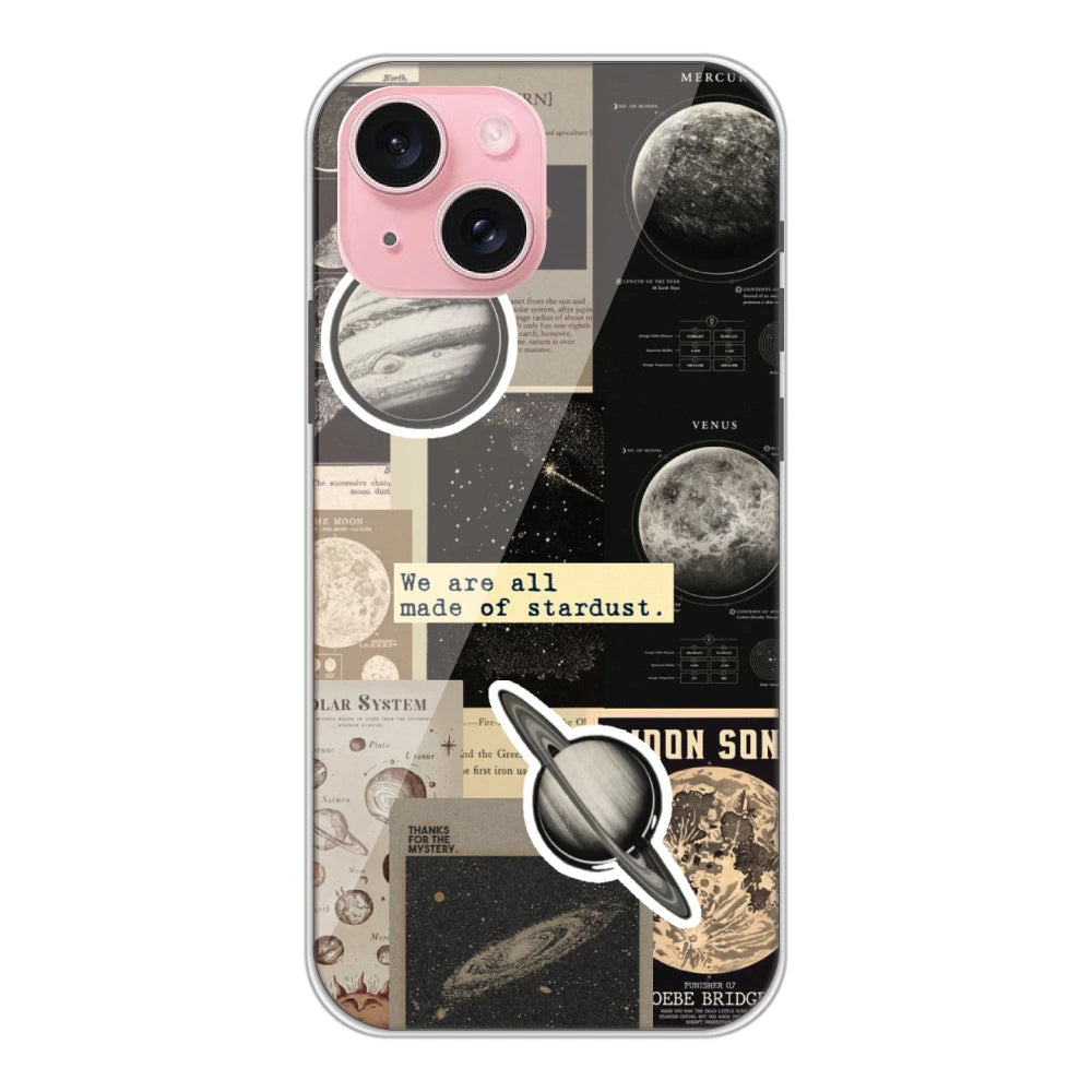 Planets - Printed Silicone Case For Apple iPhone 15