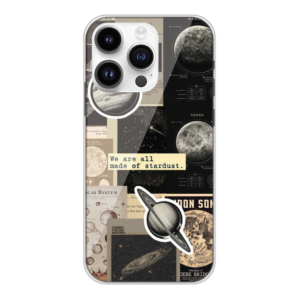 Planets - Printed Silicone Case For Apple iPhone 14 Pro