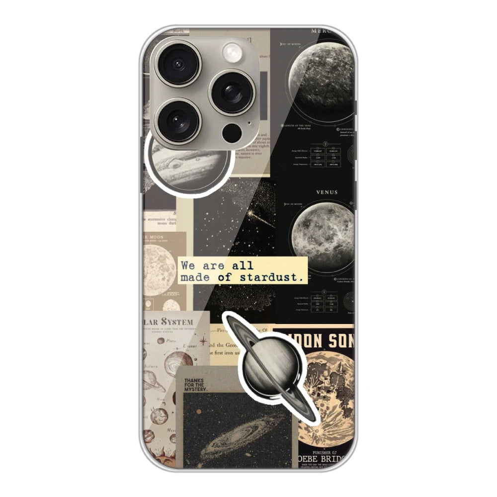 Planets - Printed Silicone Case For Apple iPhone 15 Pro Max