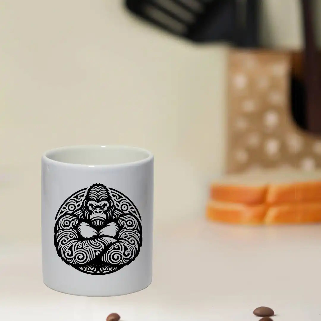 Tribal Gorilla - Mug Infographic