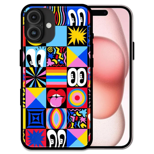 'Funky Fresh - Glossy Metal Silicone Case For Apple iPhone 16 Plus