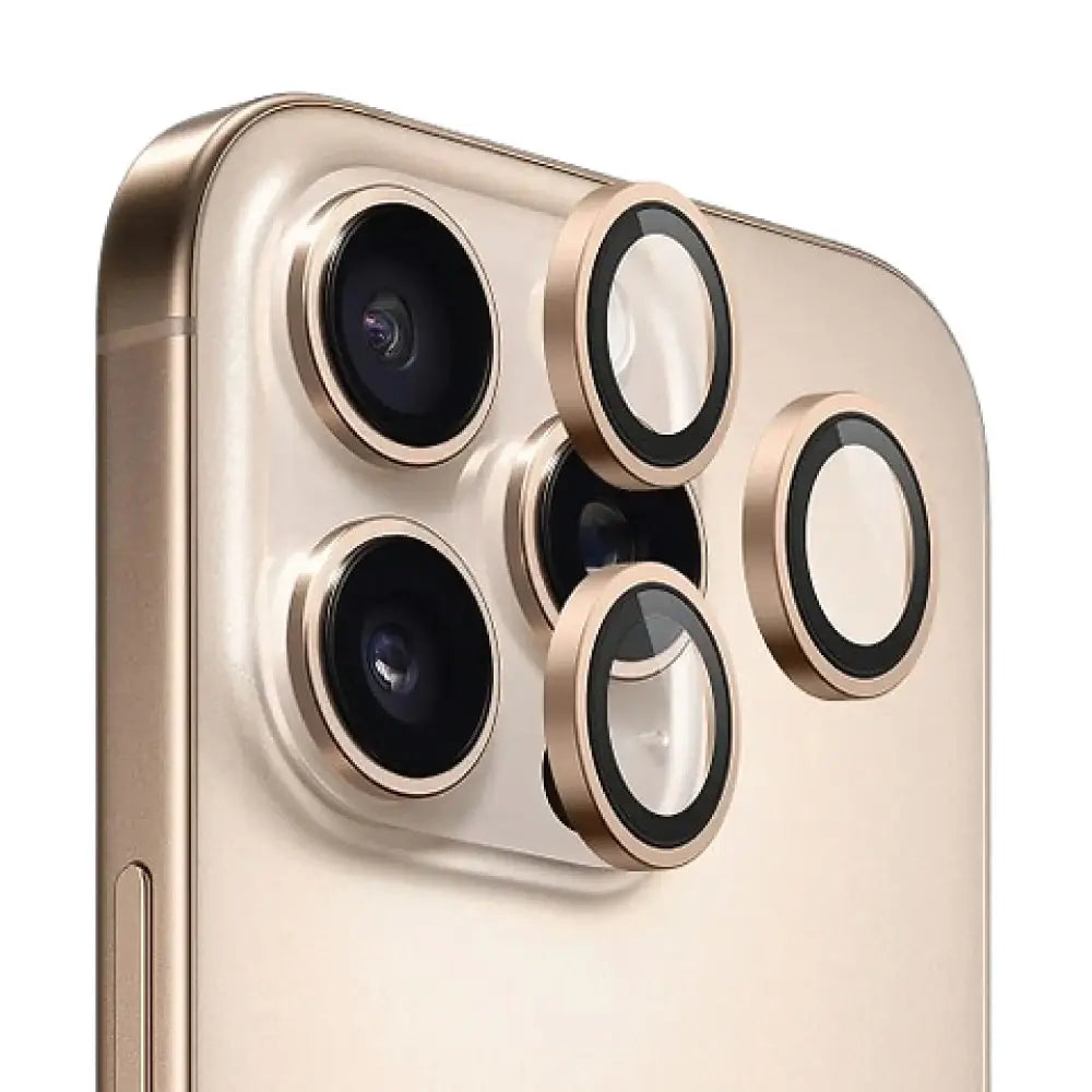 Metallic Camera Lens Protector - Gold apple iphone 16 pro