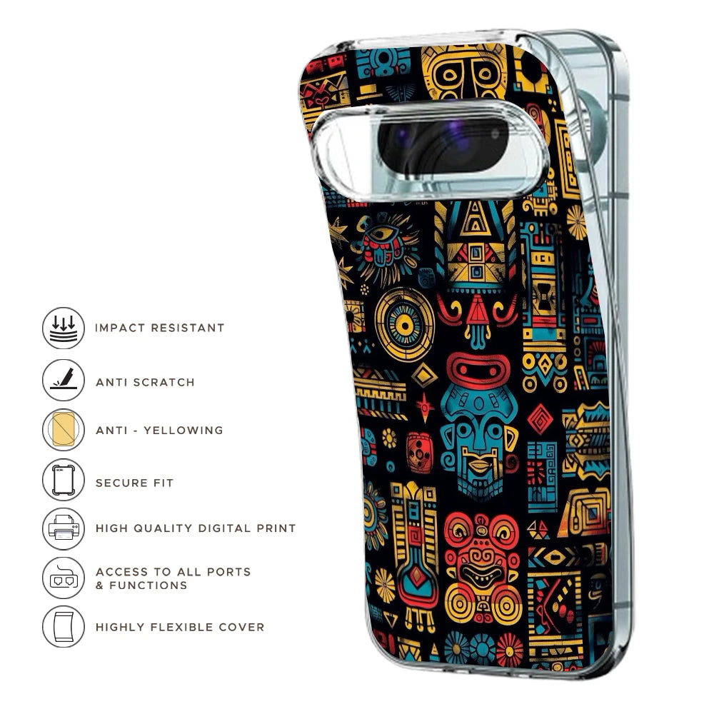 Modern Art - Printed Silicone Case For Google Pixel Infographic