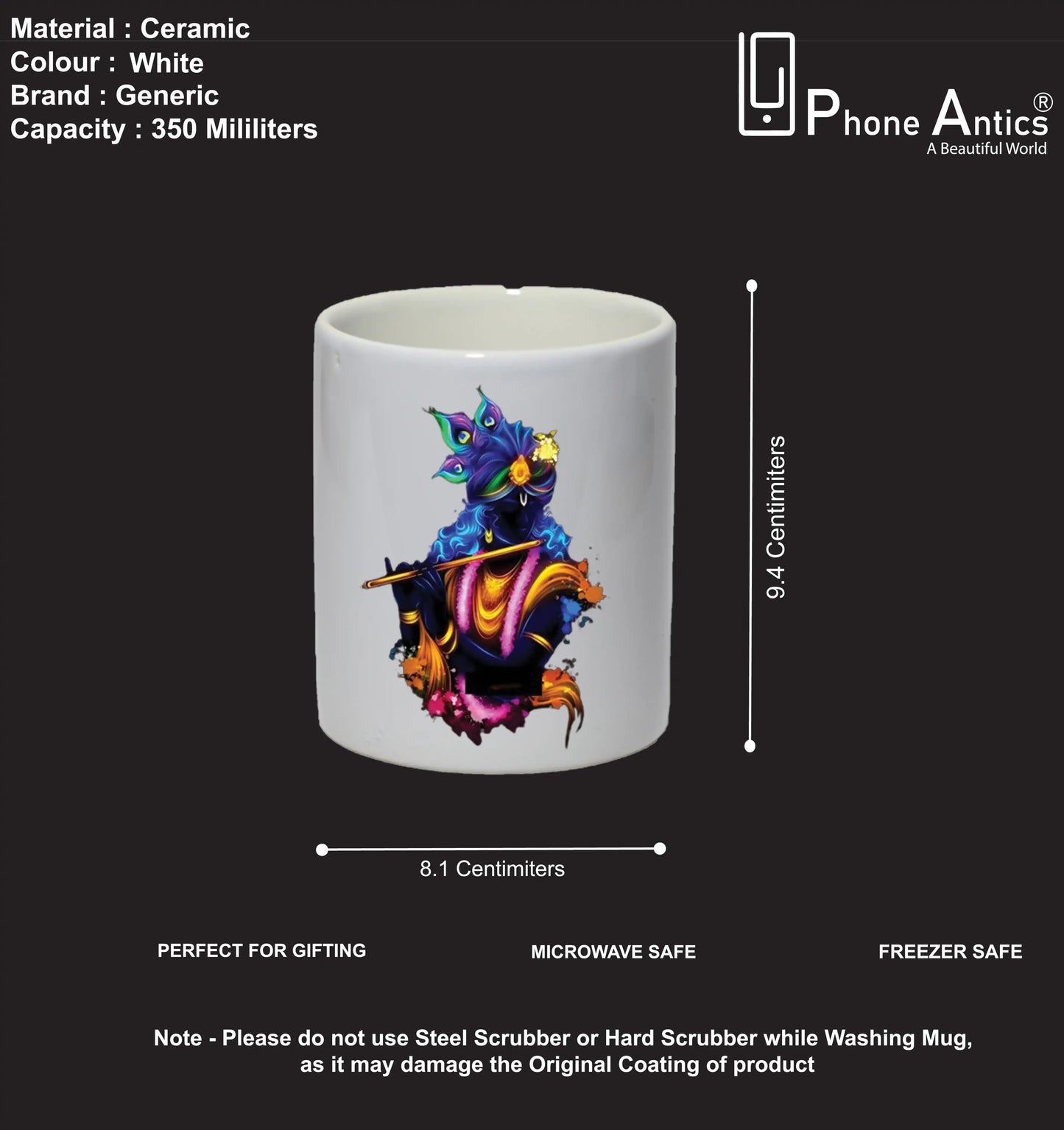 Abstract Krishna - Mug Infographic