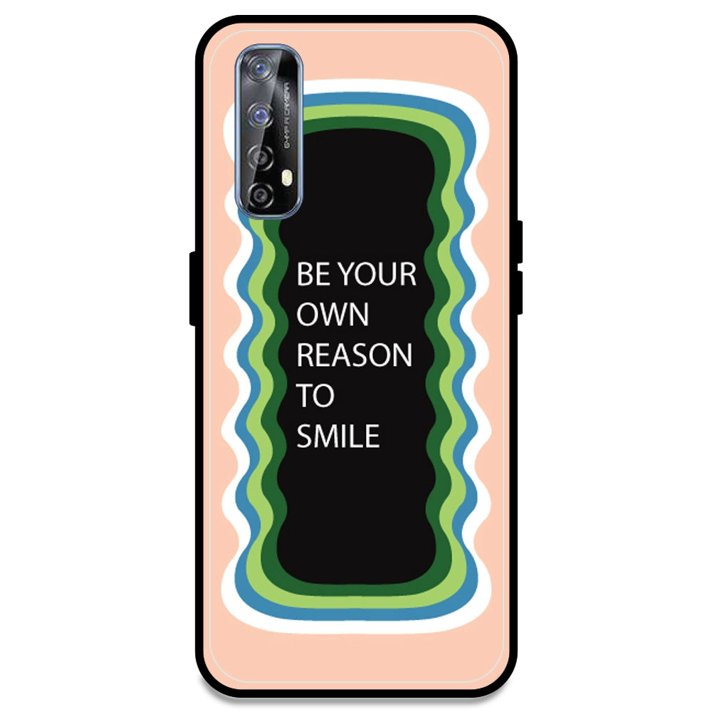'Be Your Own Reason To Smile' - Peach Armor Case For Realme Models Realme 7