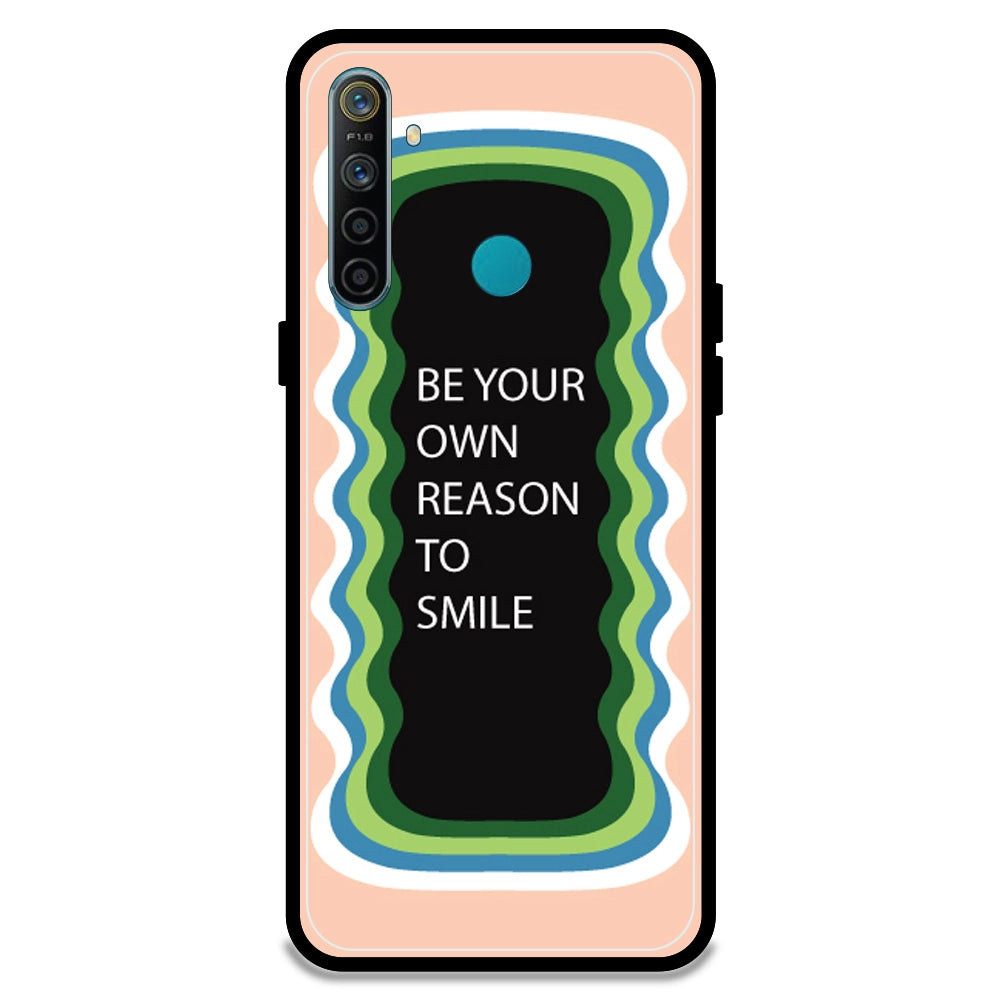 'Be Your Own Reason To Smile' - Peach Armor Case For Realme Models Realme 5i
