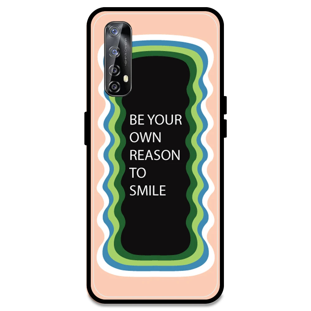 'Be Your Own Reason To Smile' - Peach Armor Case For Realme Models Realme Narzo 20 Pro