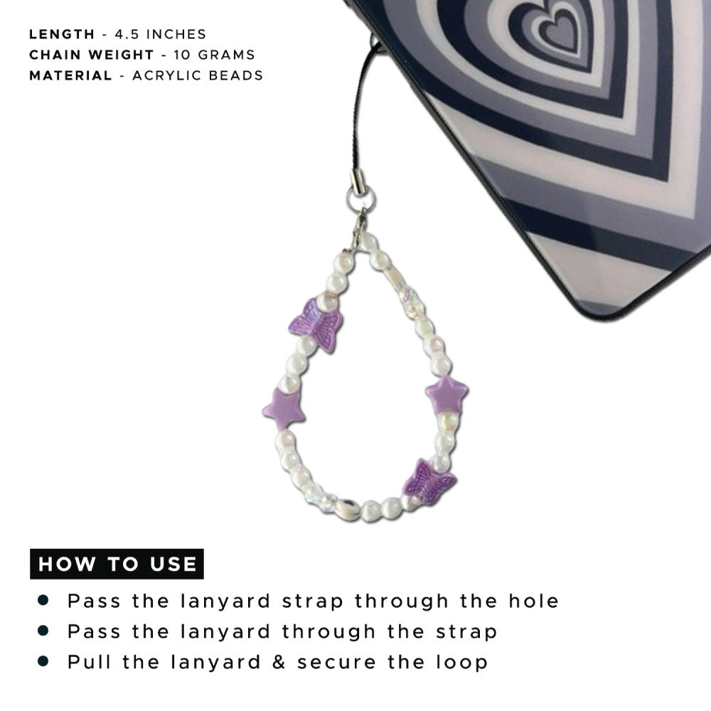 Purple Pearls - A Combo Of 2 Phone Charms infographic