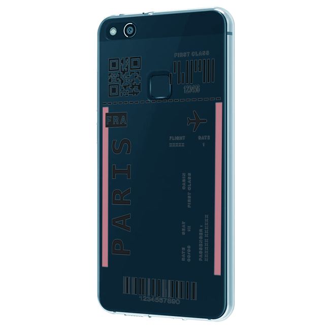 Paris Ticket - Clear Printed Case For Apple iPhone Models infographic