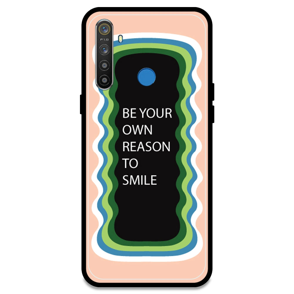 'Be Your Own Reason To Smile' - Peach Armor Case For Realme Models Realme 5S