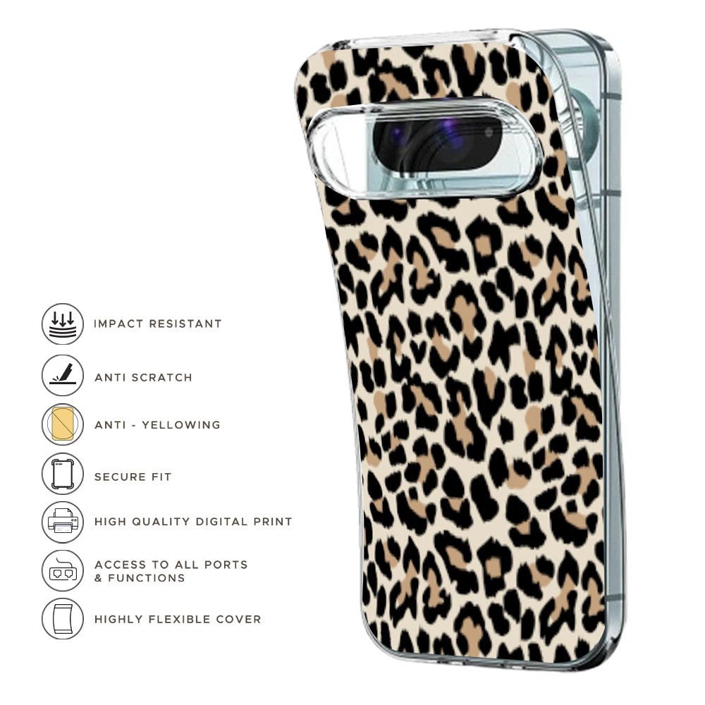 Leopard Print - Printed Silicone Case For Google Pixel Infographic