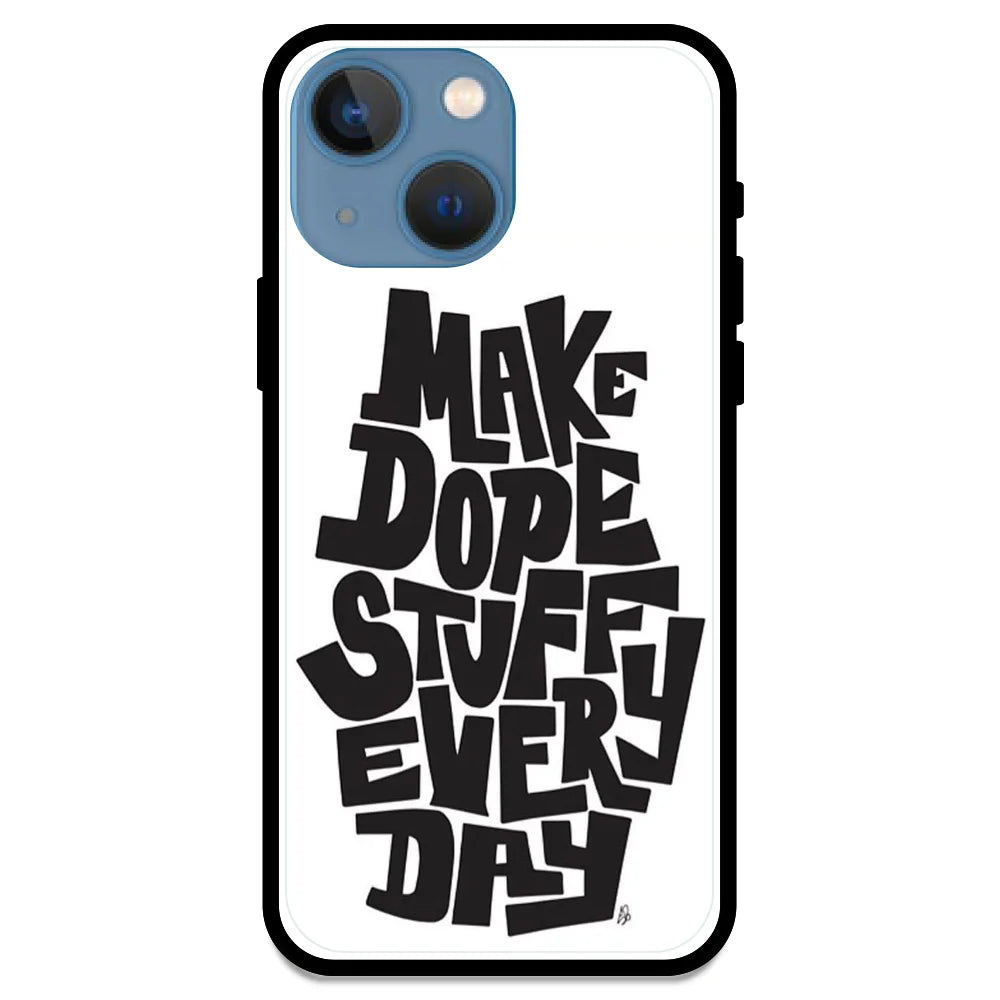 'Make Dope Stuff Everyday - Glossy Metal Silicone Case For Apple iPhone 13 Mini