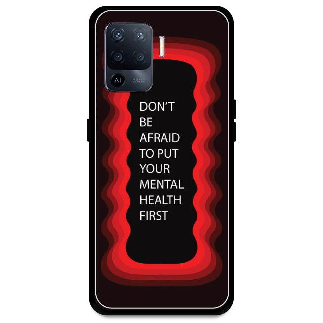 'Don't be Afraid To Put Your Mental Health First' - Red Armor Case For Oppo Models Oppo A94