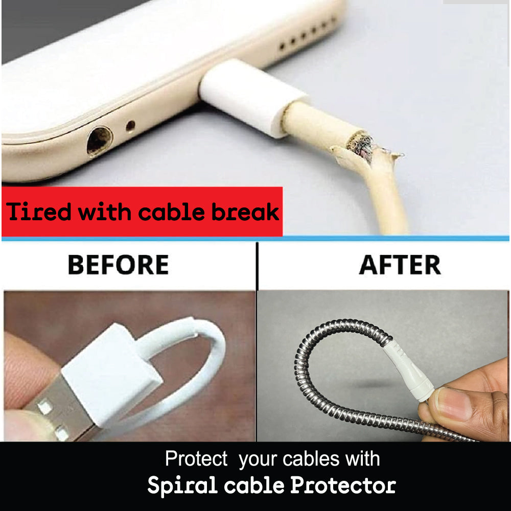 Cable Protector | 1.5 Meter/ 150 Cms Charging Cable Protector Winder