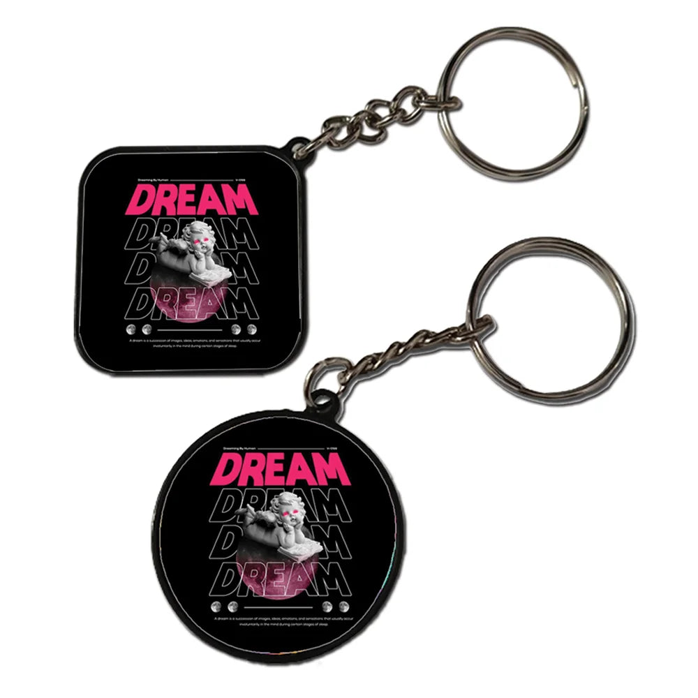Dream - Keychain With Black Border (Pack Of 2)