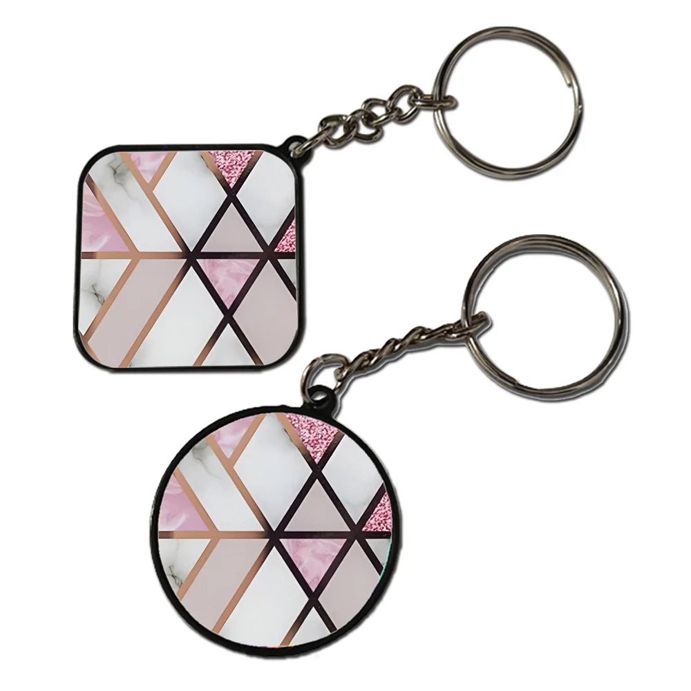 The Golden Lines - Keychain With Black Border (Pack Of 2)