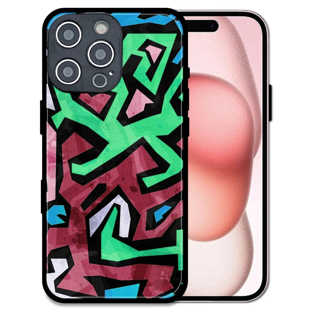 'Wild And Wacky - Glossy Metal Silicone Case For Apple iPhone 16 Pro