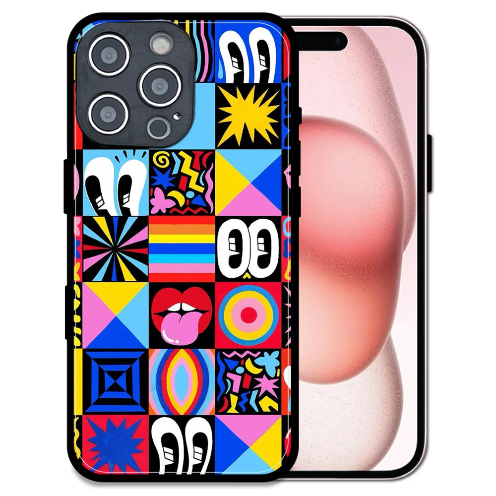 'Funky Fresh - Glossy Metal Silicone Case For Apple iPhone 16 Pro Max