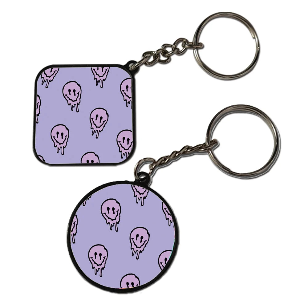 Funny Ghost - Keychain With Black Border (Pack Of 2)