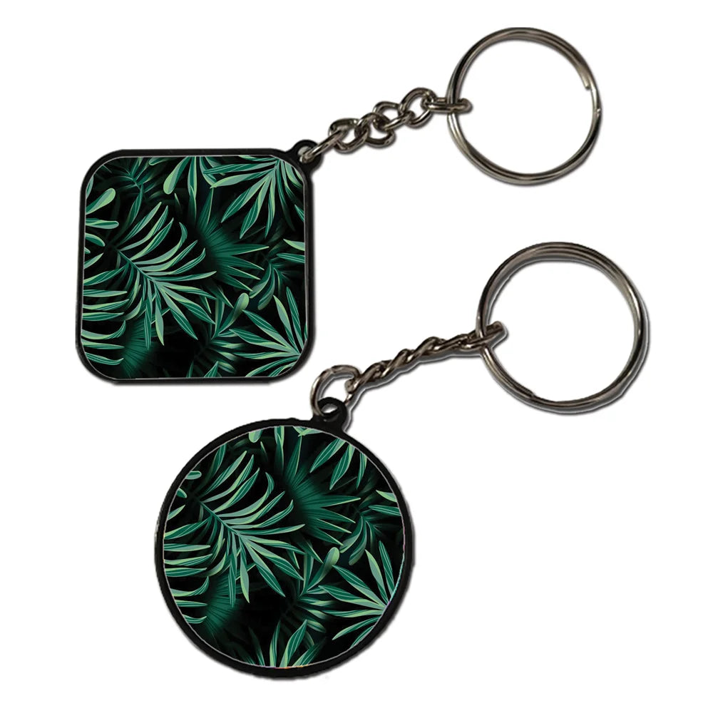 Green - Keychain With Black Border (Pack Of 2)