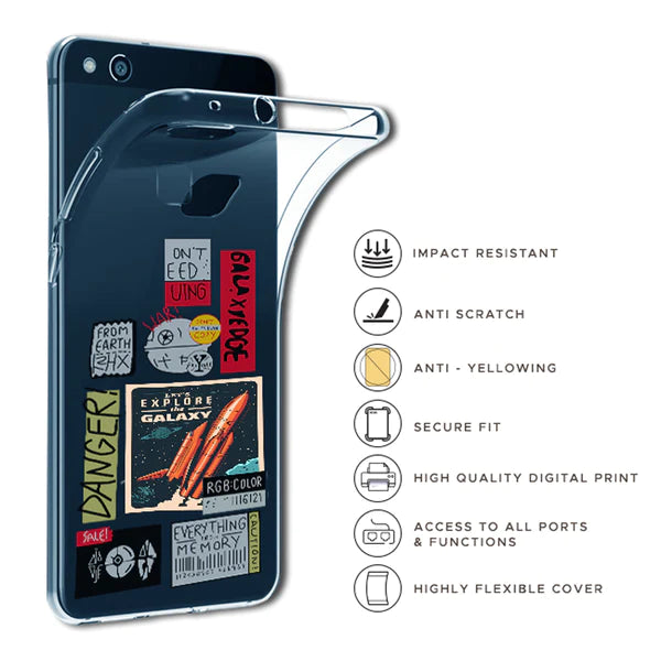 Galaxy - Clear Printed Case For Poco Models infographic