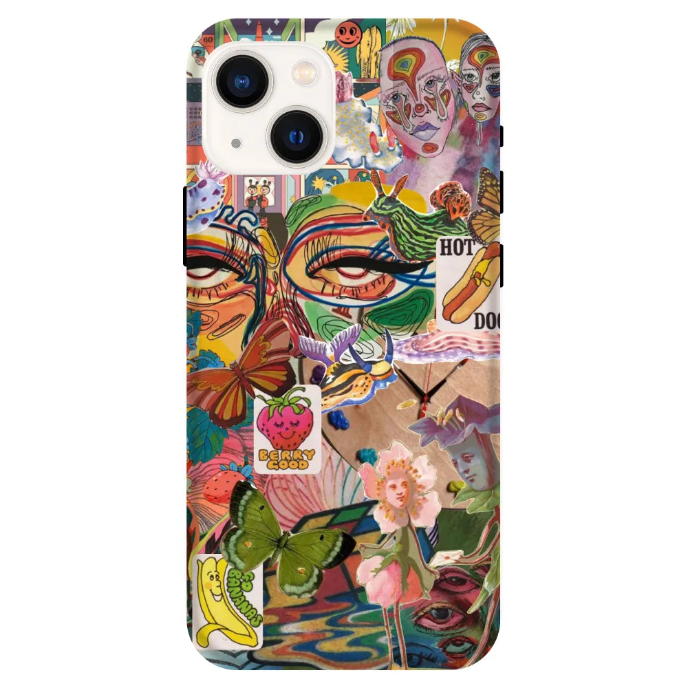 Hard Case Vintage Collage iphone