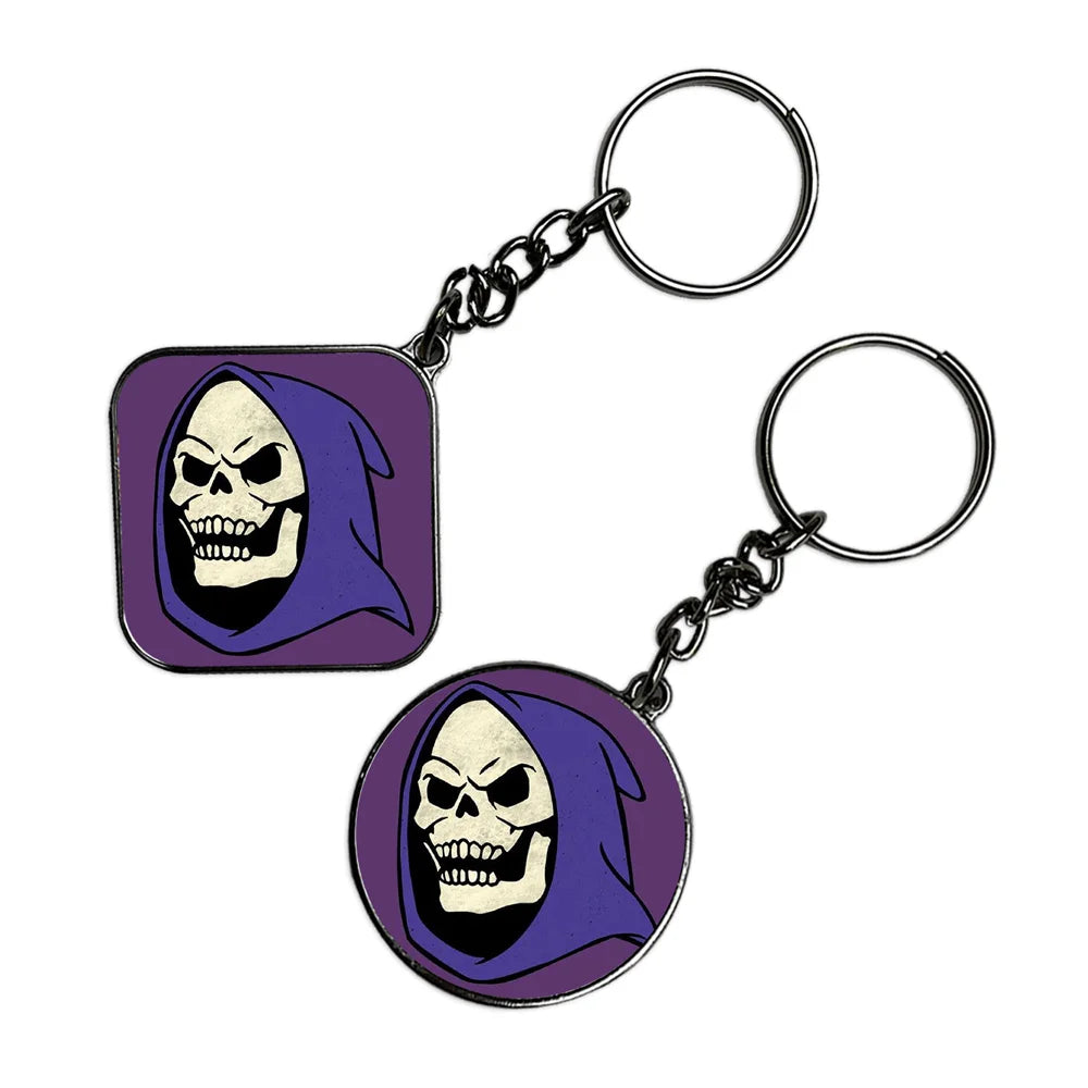 Skeleton - Keychain With Silver Border (Pack Of 2)