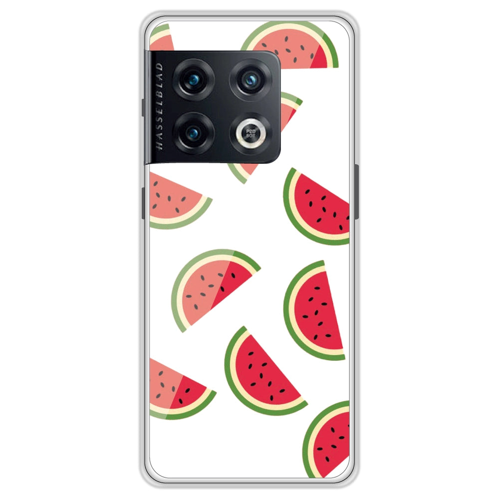 Watermelons - Clear Printed Silicone Case For OnePlus Models