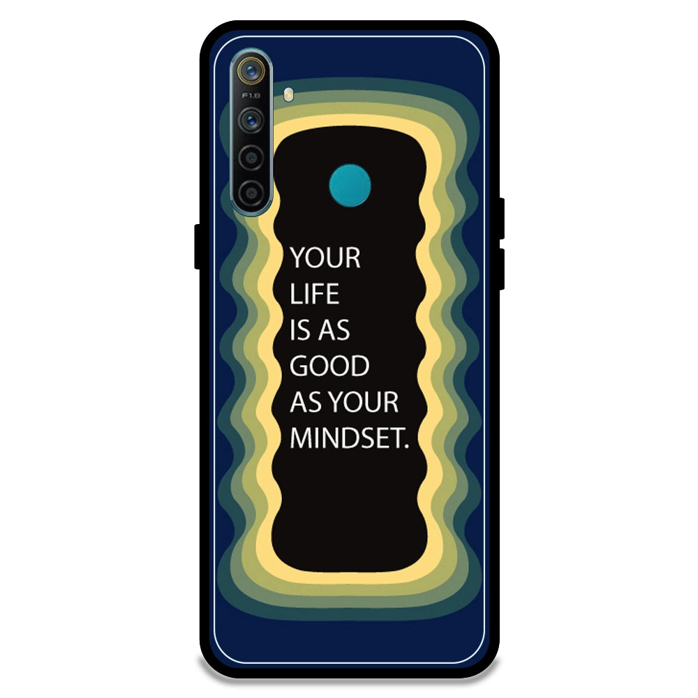 'Your Life Is As Good As Your Mindset' - Dark Blue Armor Case For Realme Models Realme 5i