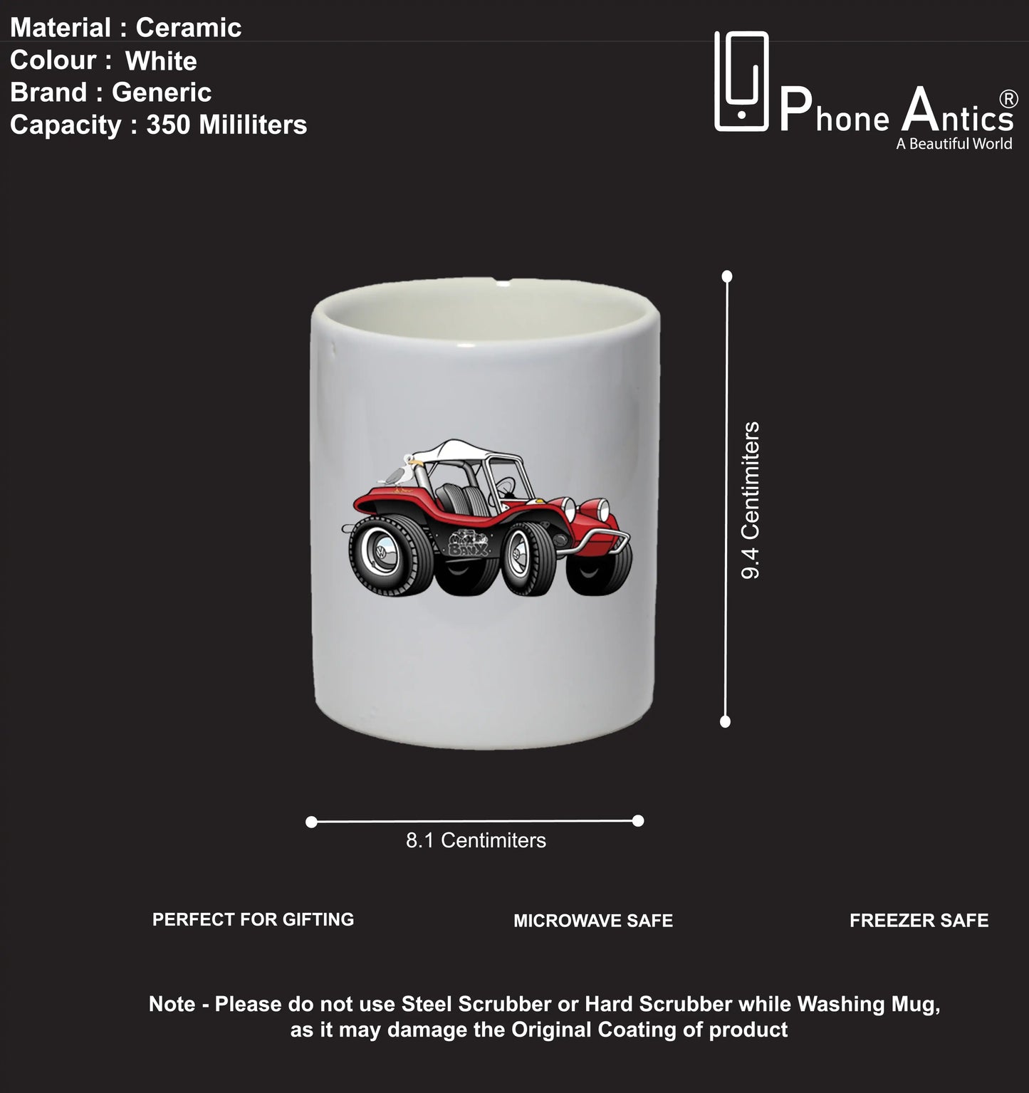Red Buggy - Mug Infographic