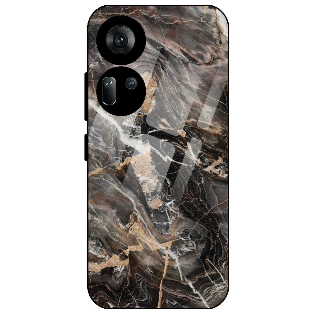 24K Gold Marble - Glass Case for Oppo Reno 11