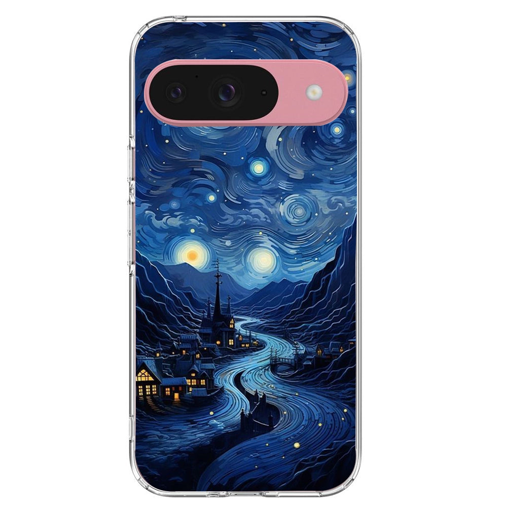 The Starry Night - Printed Silicone Case For Google Pixel Infographic