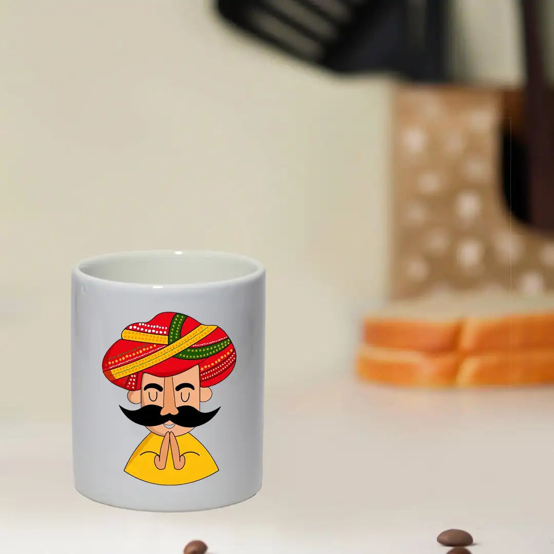 Rajasthani Man - Mug Infographic