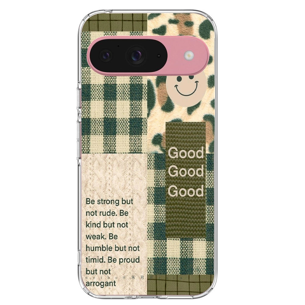 Patchwork Positivity - Printed Silicone Case For Google Pixel Infographic