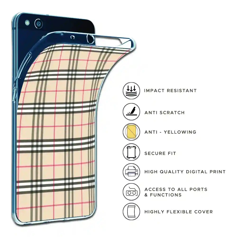 Yellow Checks - Printed Silicone Case For Apple iPhone Infographic