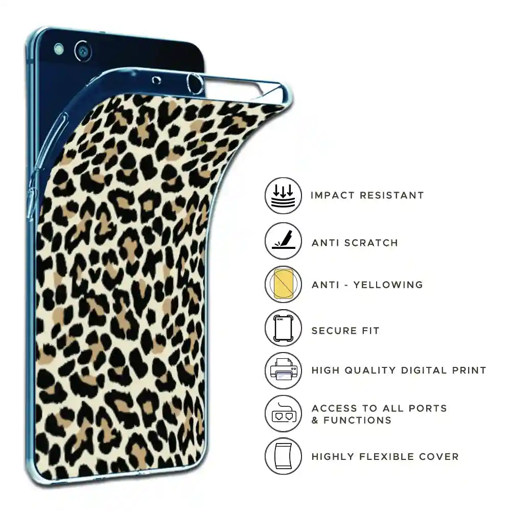 Leopard Print - Printed Silicone Case For Apple iPhone Infographic